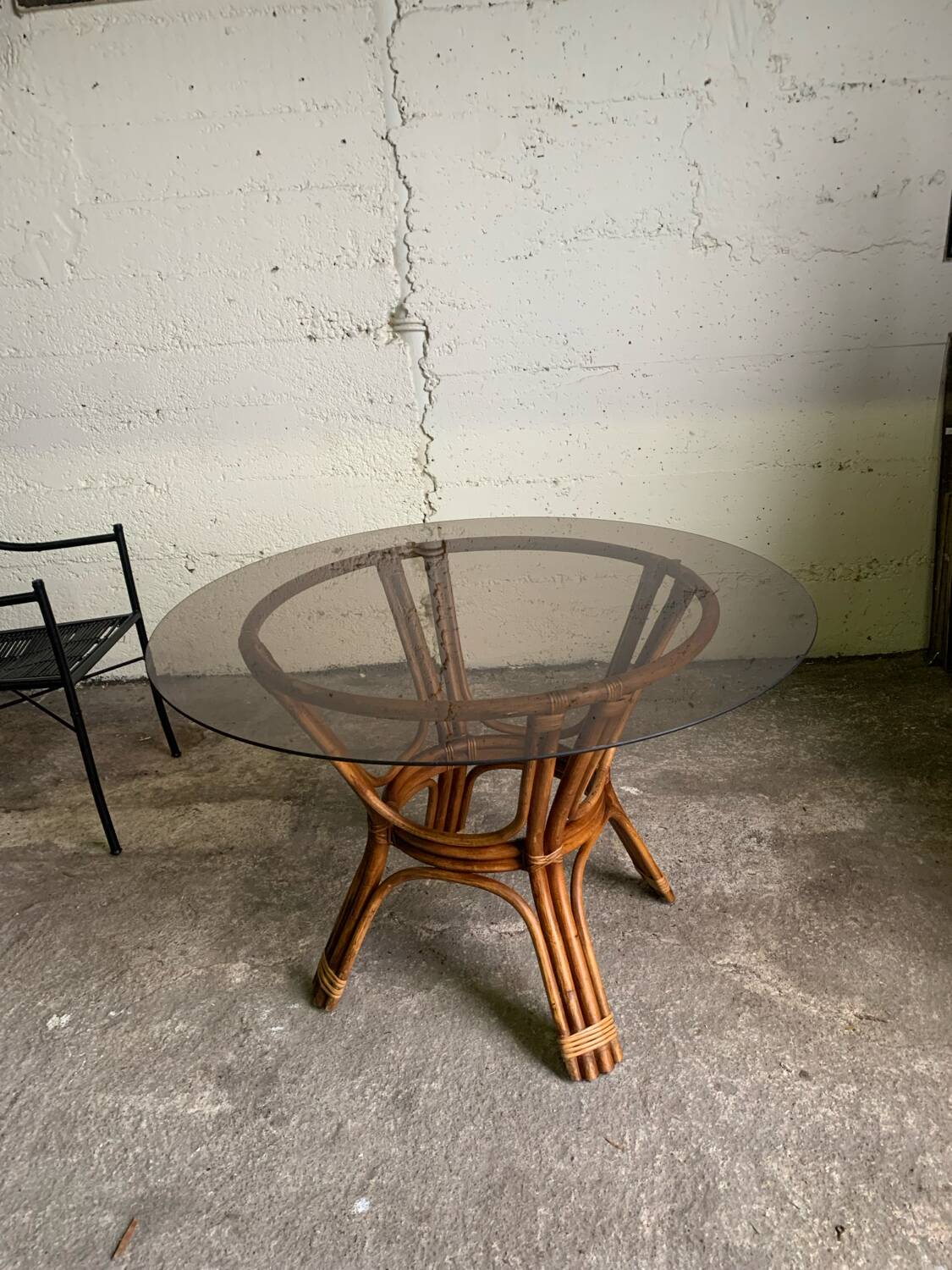 Bamboo table from the 1970s