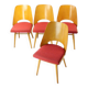Ensemble de quatre chaises modernes en hêtre du milieu du siècle par Oswald Haerdtl pour Thonet, 1960