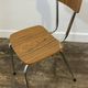 Set of 3 vintage French kitchen chairs, formica & chrome, 1960s-70s