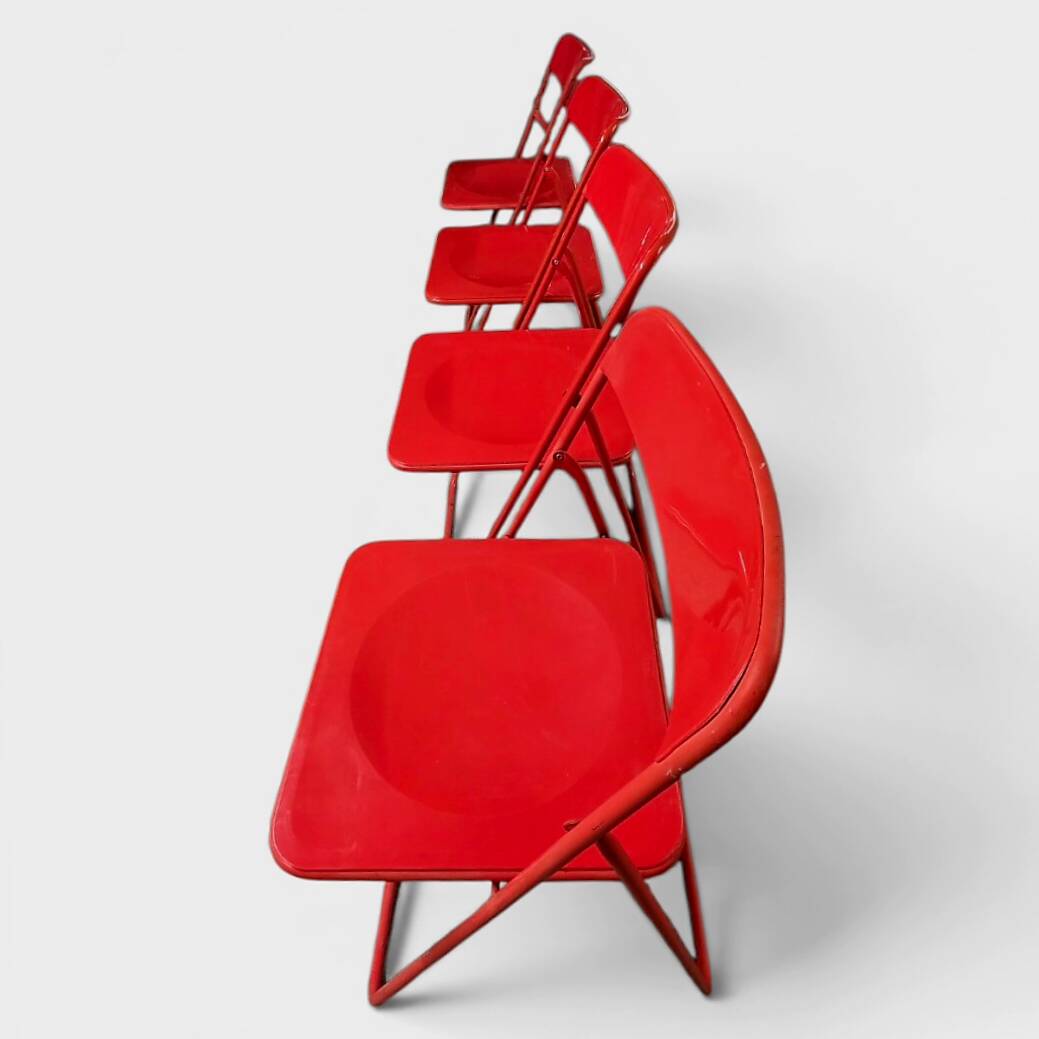 Lot de 4 chaises pliantes IKEA vintage – Circa 1970