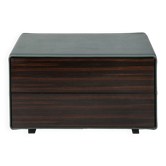 Leather footstool made in the 1970s
