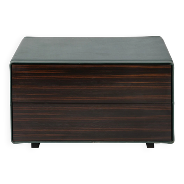 Pouf en cuir fabriqué dans les années 1970