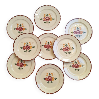 Assiettes à dessert Longchamp modèle Agen