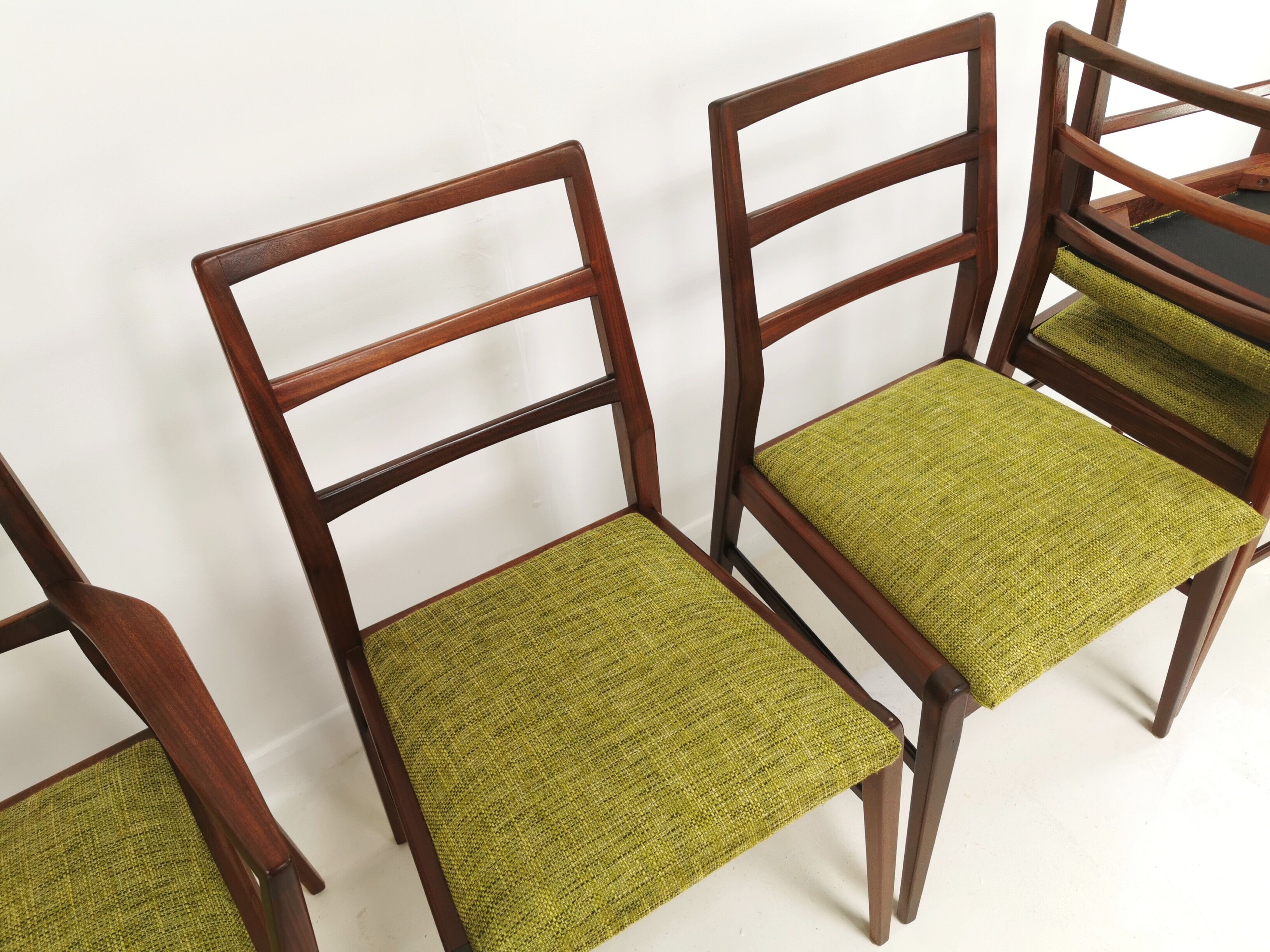 Afromosia Teak Dining Chairs By Richard Hornby For Fyne Ladye Mid Century 60s