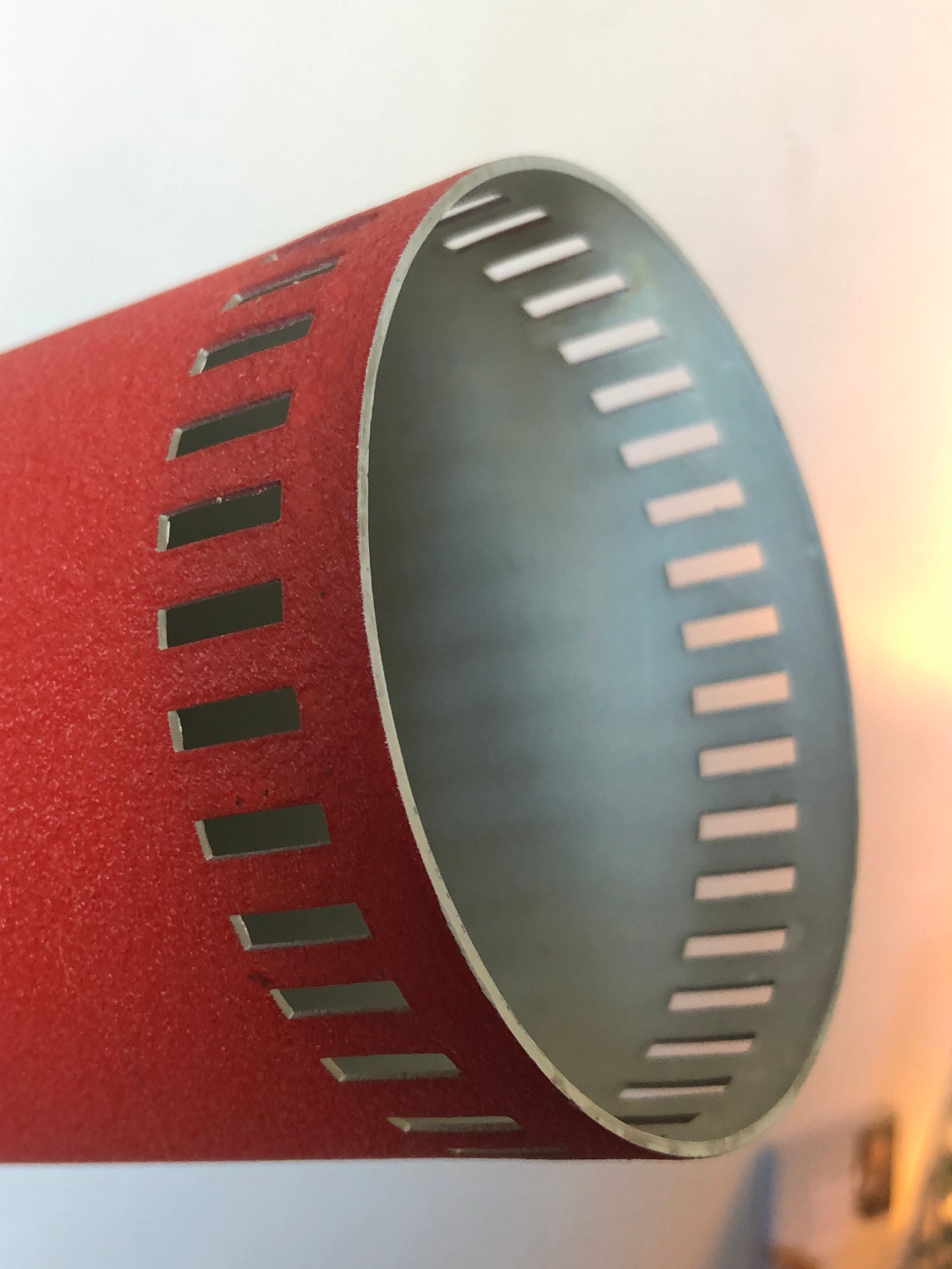 Red beaded wall lamp 1960