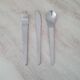 Set of 3 stainless steel cutlery Space Age