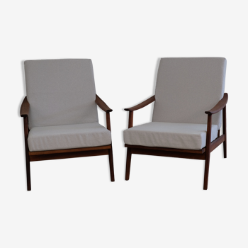 Pair of armchairs, Scandinavian style, France year 60