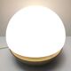Space Age White Opaline Murano Glass and Brass Table Lamp, Italy