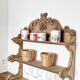 Carved 1900s wall or table shelf