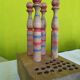 Wooden bowling toy