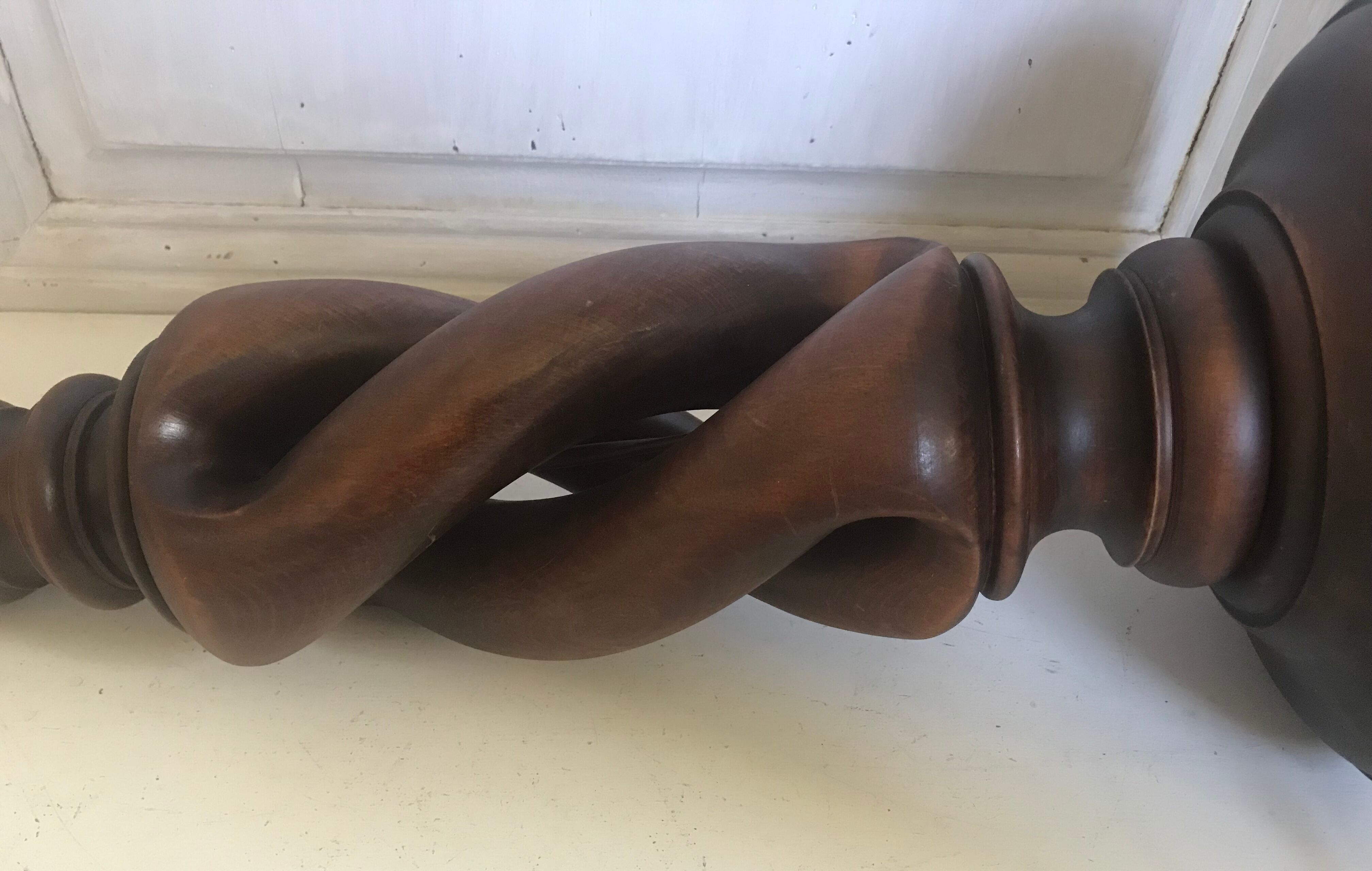 Vintage wooden lamp 47cm