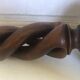 Lampe en bois vintage 47cm