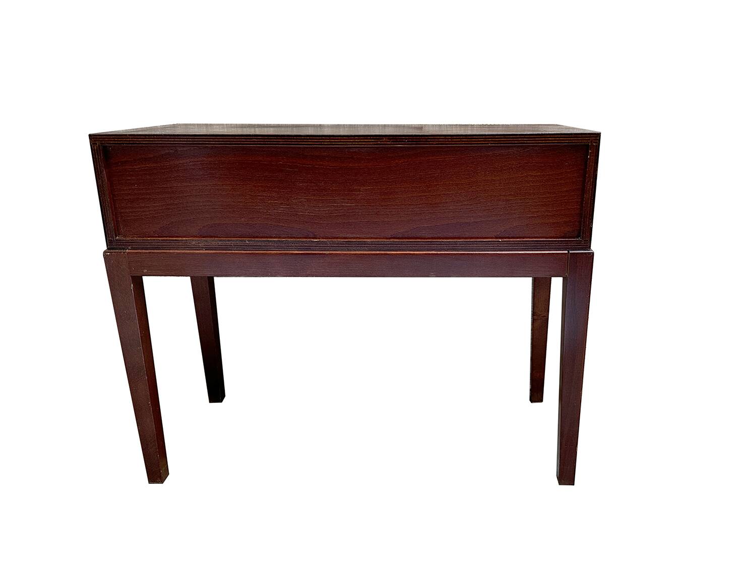 Entrance table made of stained beech wood, large space and two drawers