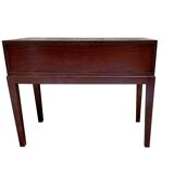 Entrance table made of stained beech wood, large space and two drawers