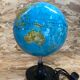 Old globe world map made in vintage Italy