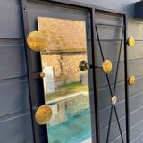 Wardrobe, wall-mounted coat rack, 1950s