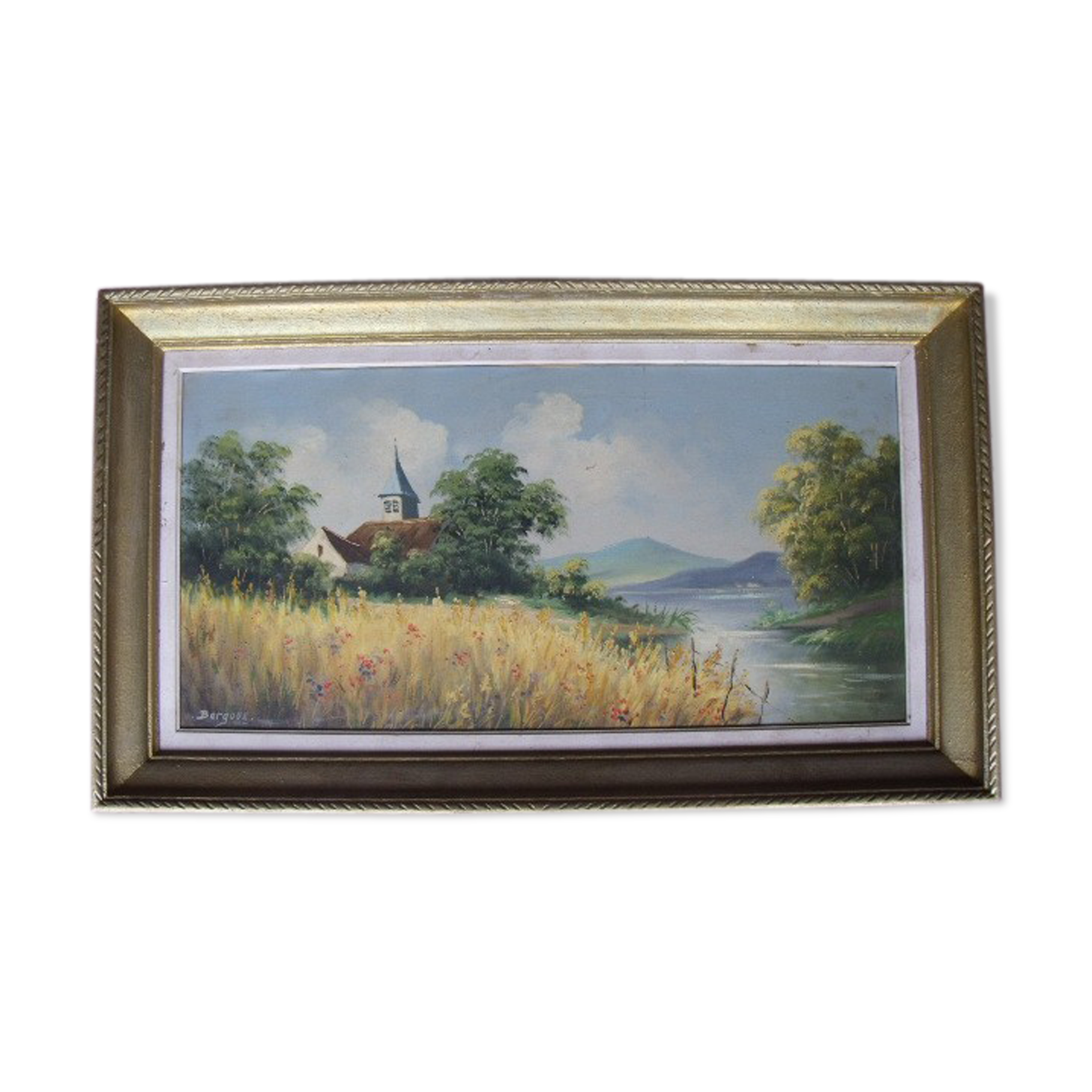 Peinture sur toile signé bergoux