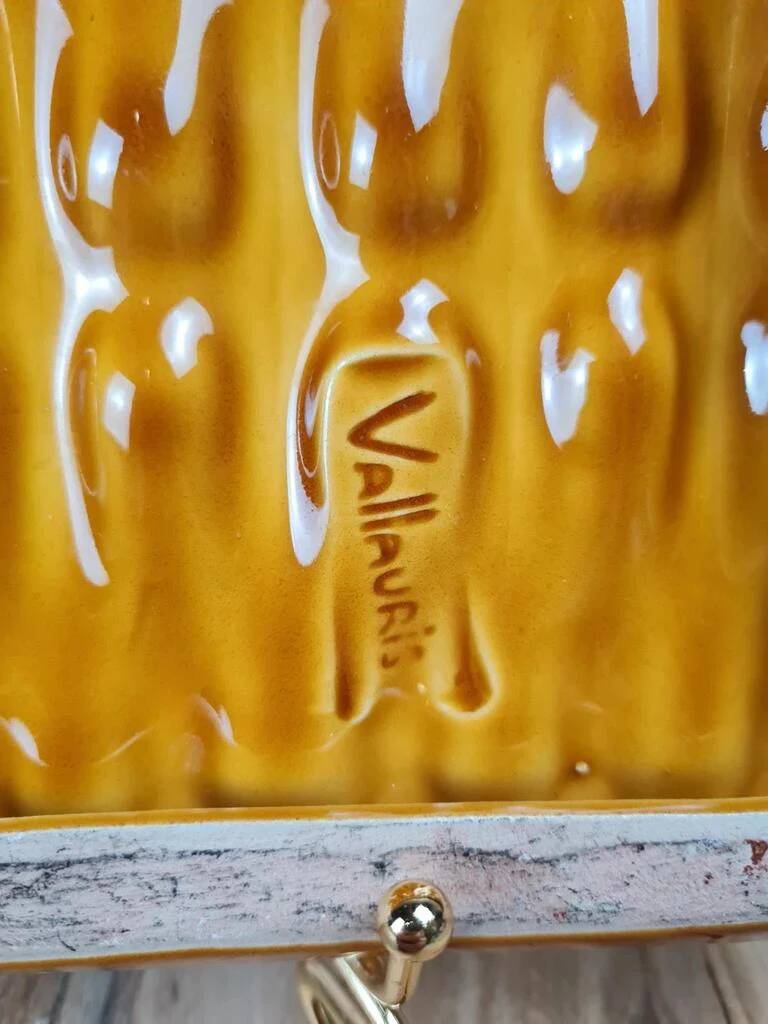 Trivet or small vintage tray signed Vallauris