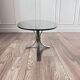 70's coffee table with glass and chrome
