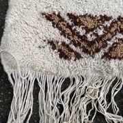Handmade knotted Berber Moroccan wool rug 170x225cm