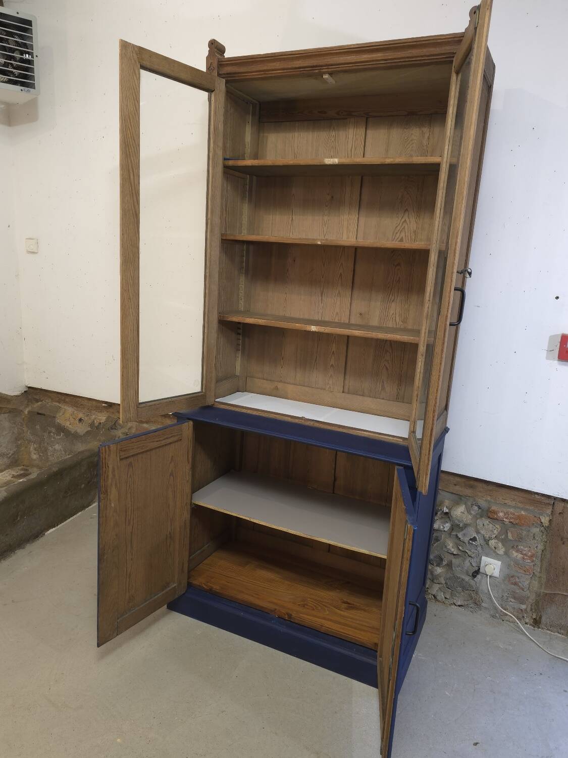 Old pharmacy display case circa 1930