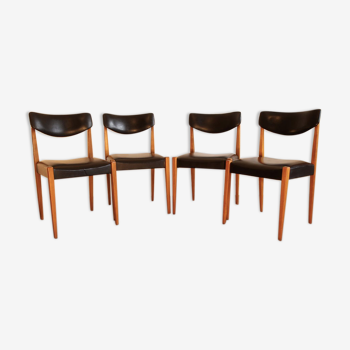 4 Vintage Scandinavian chairs "Self".