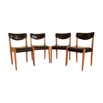 4 Vintage Scandinavian chairs "Self".