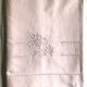 Antique linen and cotton towel dyed in soft pink