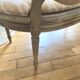 Small sofa basket Louis XVI in lacquered wood