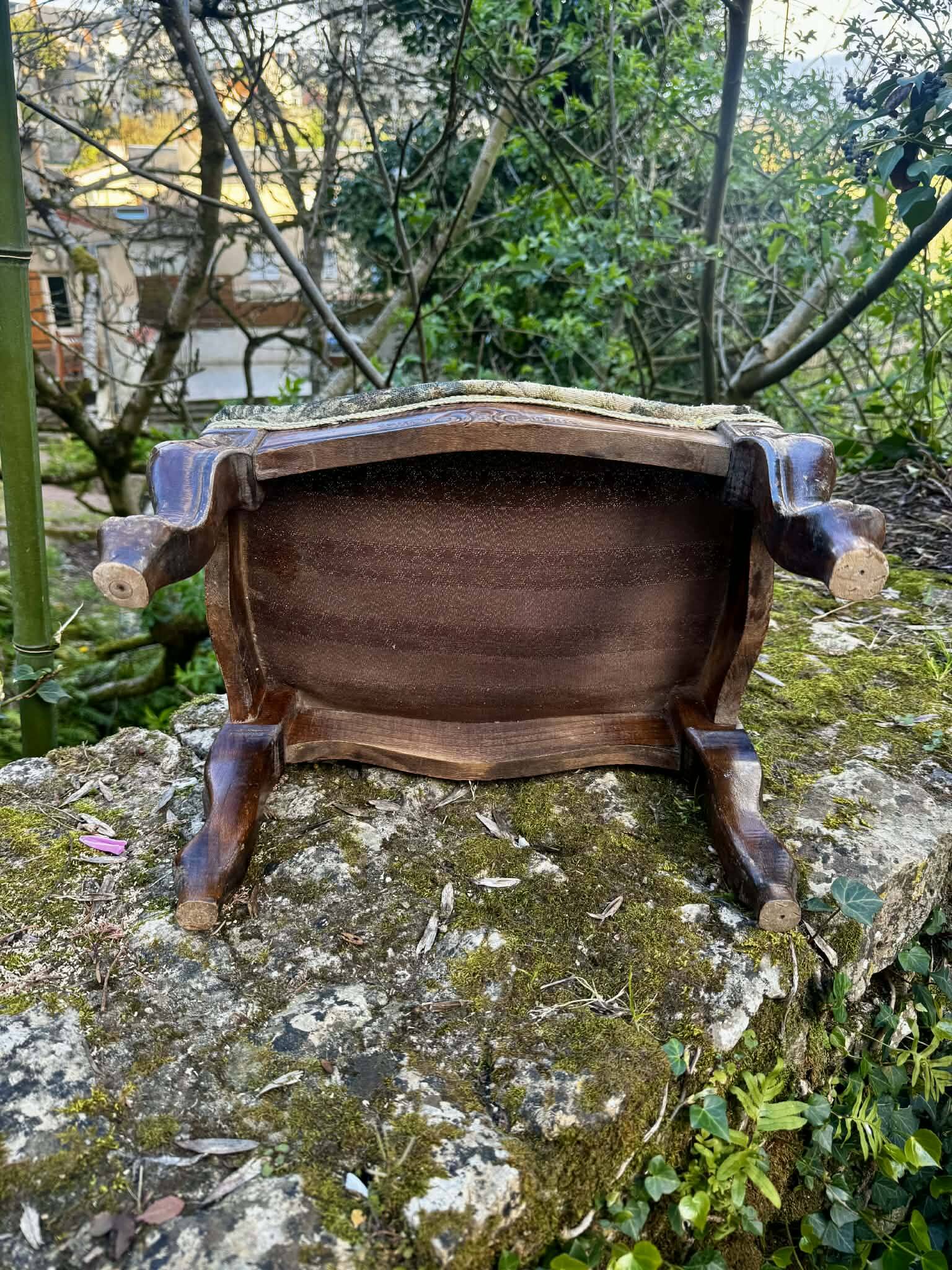 Louis XV style baroque footrest antique