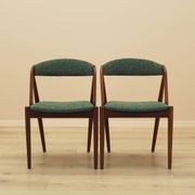 Set of two teak chairs, Danish design, 1970s, designer: Kai Kristiansen