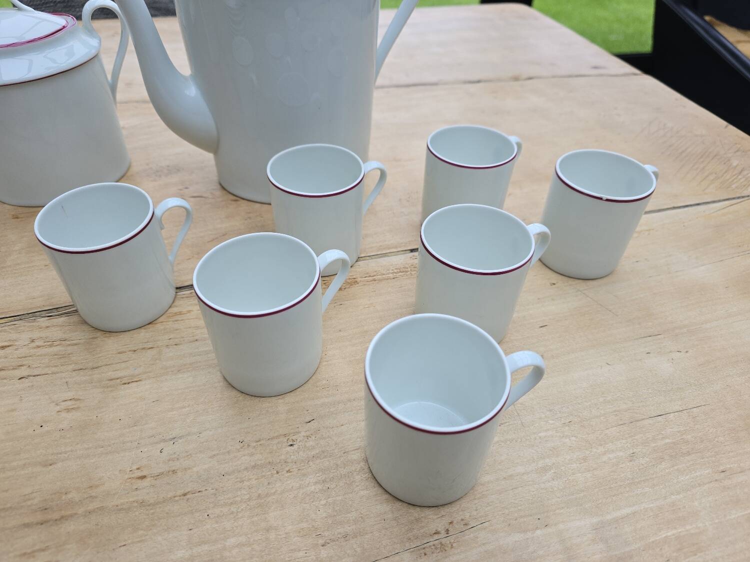 Limoges porcelain coffee service France