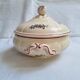 Soup tureen / Vegetable dish Digoin Sarreguemines Model Lorraine
