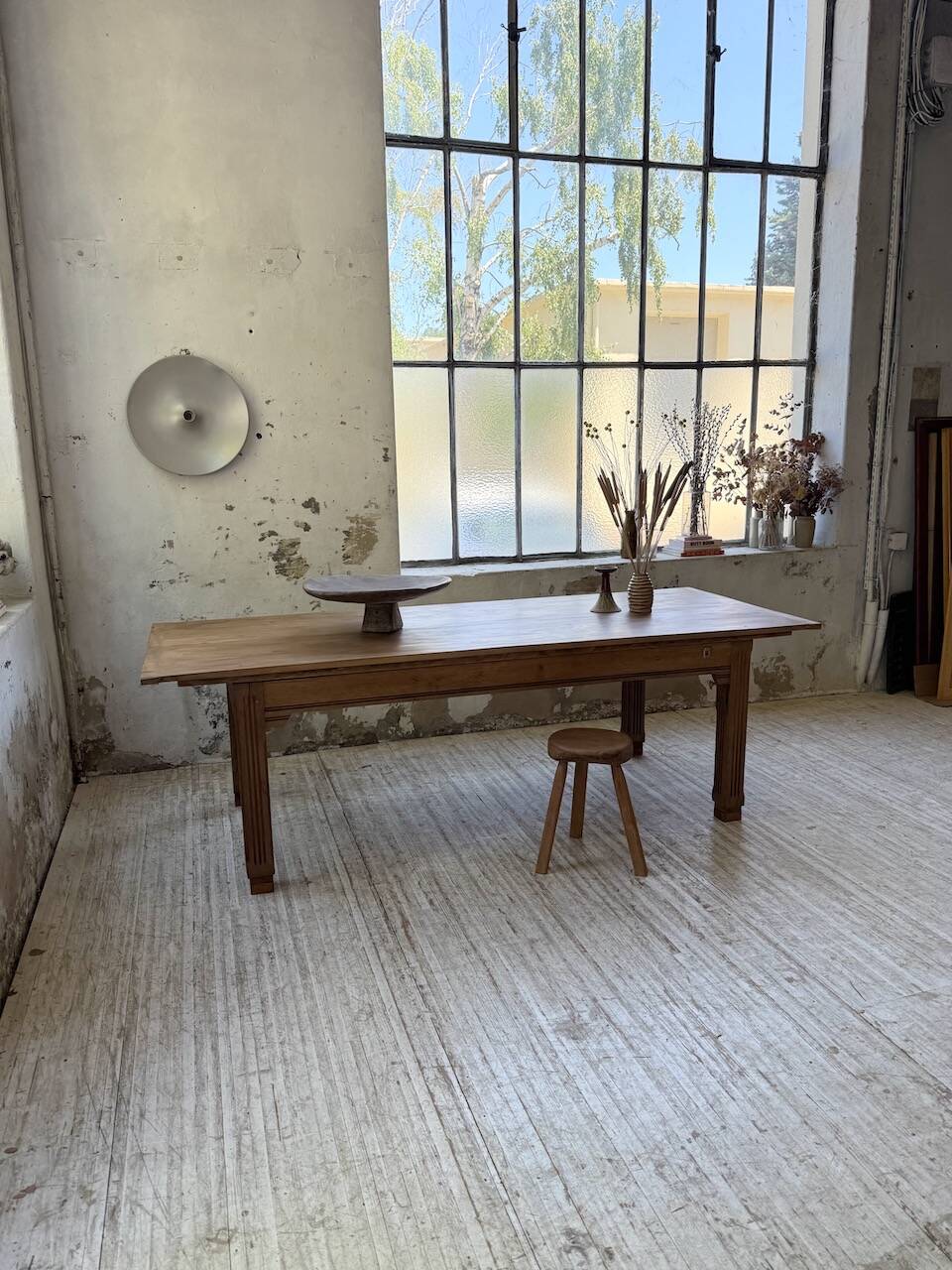 Country farmhouse table in solid beech and oak 2.5m XL
