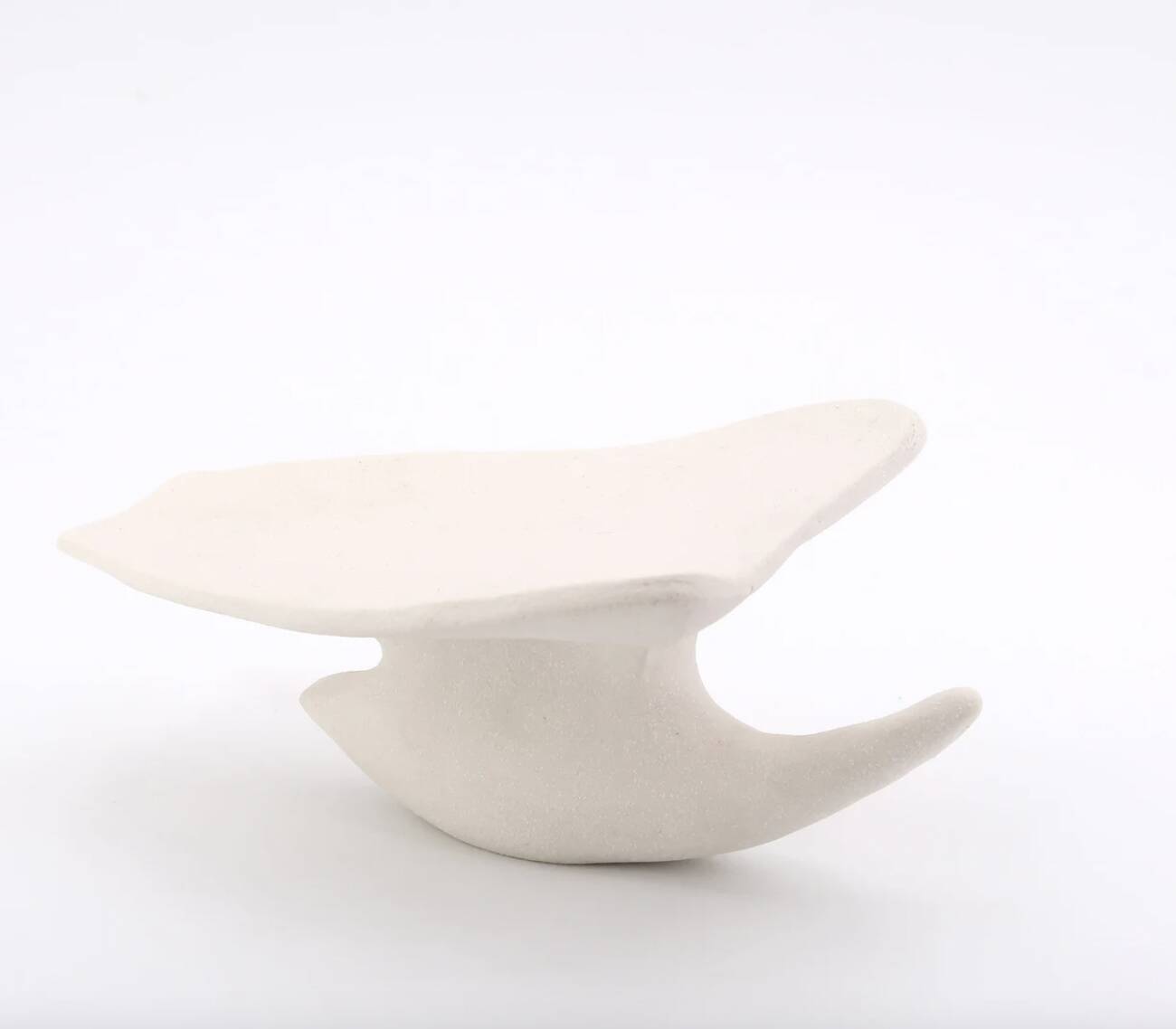 Minimalist ceramic bird sculpture, 1980s