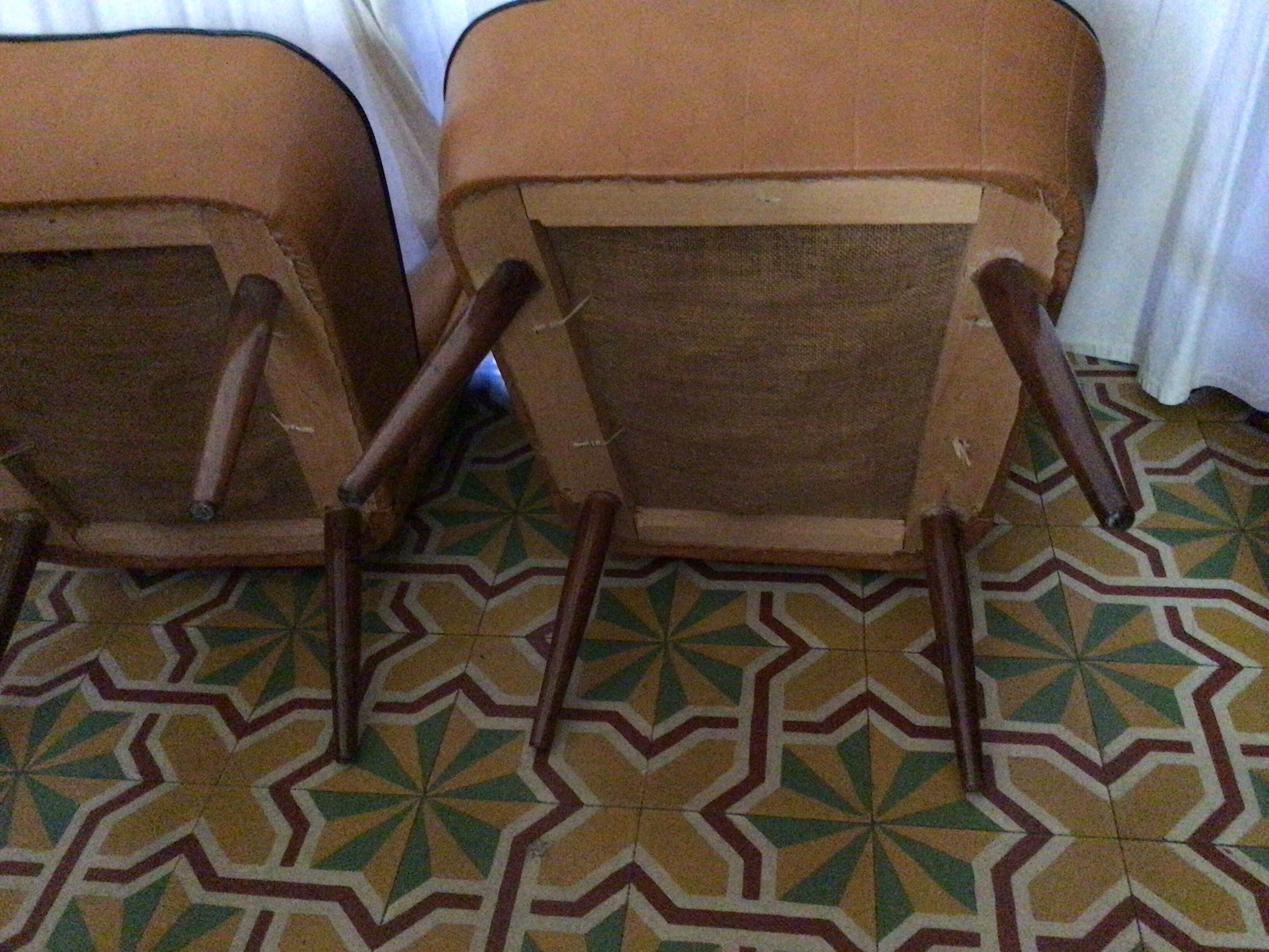 Paire de fauteuils vintage cocktail