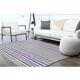 1970s Vintage Turkish Oushak Handmade Wool Cotton Purple Area Rug 171x238
