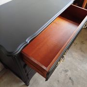 Commode vintage noire