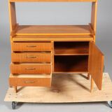 Multifunction teak bookcase 1960 Denmark