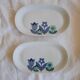 Set of 2 Lourioux ravines, Berry porcelain