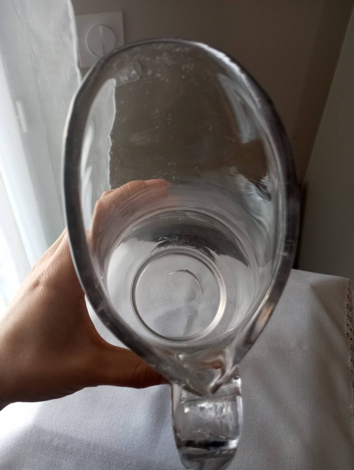 Carafe en verre soufflé
