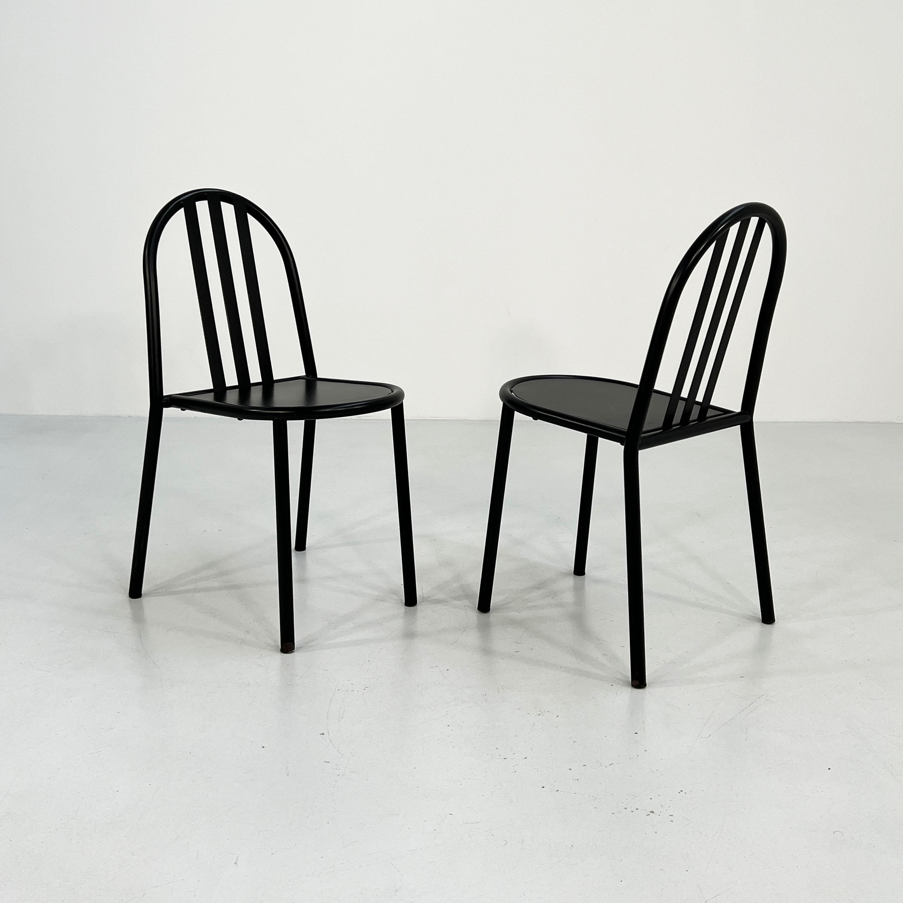 Set of 4 chairs Nr 222 by Robert Mallet Stevens for Pallucco Italia, 1980