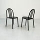 Lot de 4 chaises Nr 222 par Robert Mallet Stevens producteur palluco italia, 1980