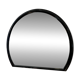Large black lacquered mirror in 80s style