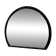 Large black lacquered mirror in 80s style