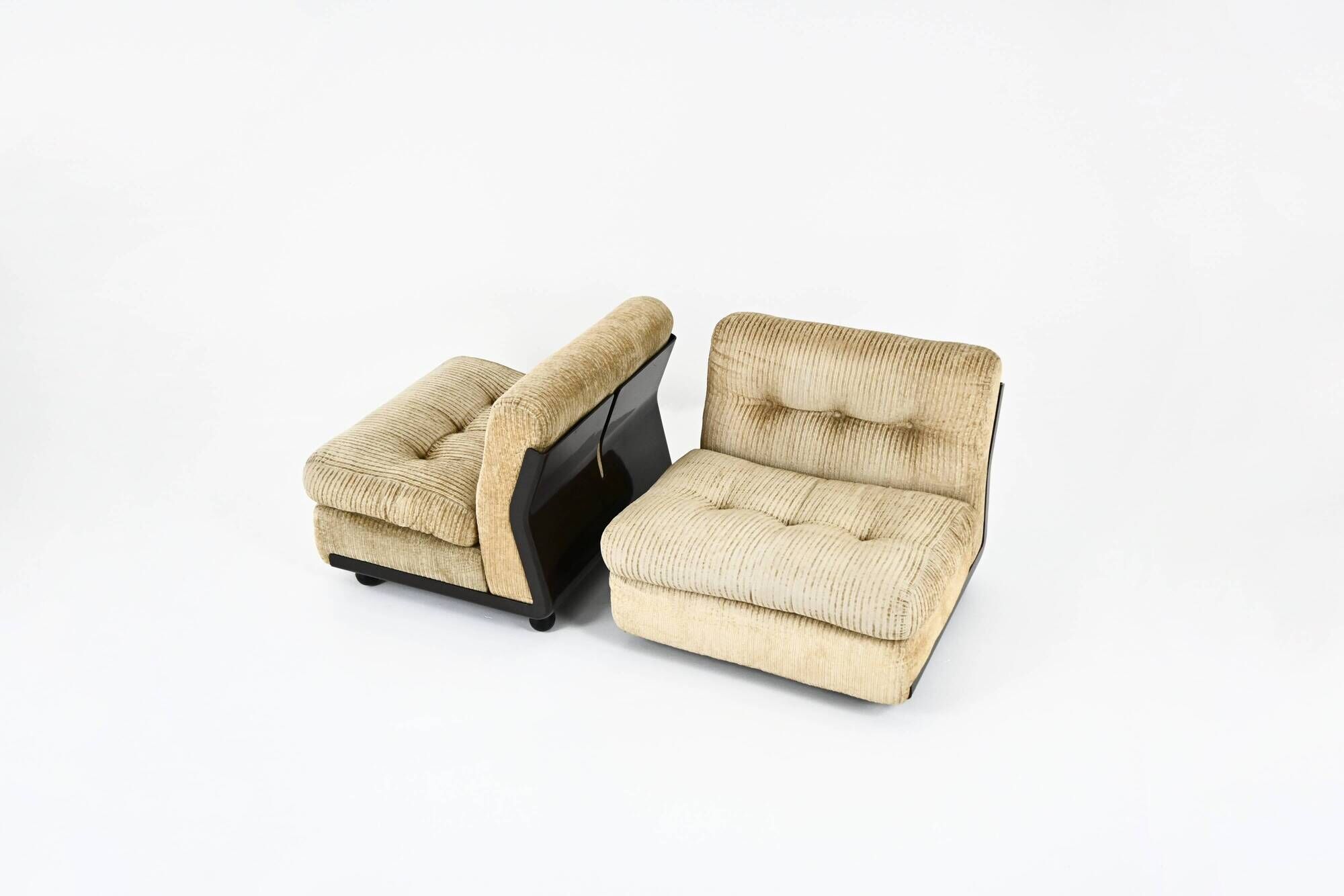 Paire de Fauteuils « Amanta » par Mario Bellini pour B&B Italia, 1970s