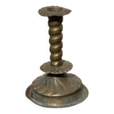 Berber candle holder in gilded brass