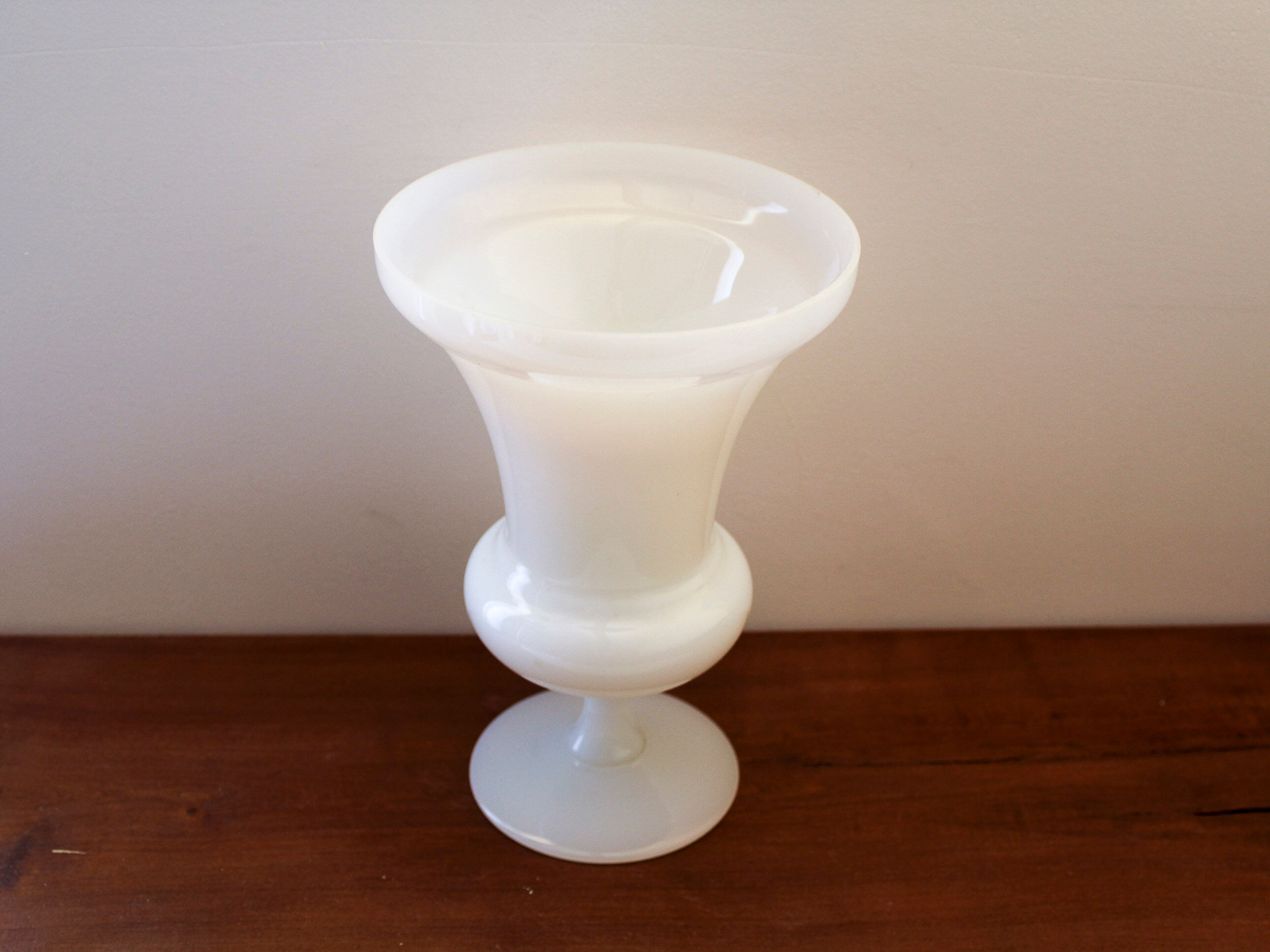 Opaline baluster vase