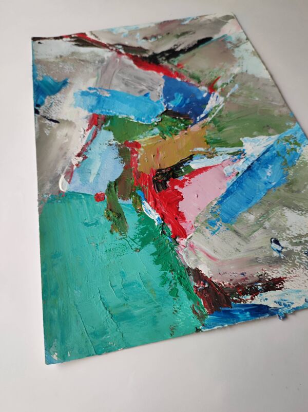 Peinture original abstrait Nicolas de Stael