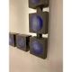A wall mirror by ewa wrangel and lars nilsson gt ateljé hovmantorp 1960-70's.